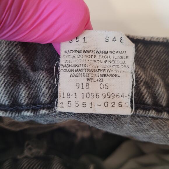 Levi's 551 Mom Jeans VTG 80s 90s Fits 8 Reg USA High Rise Tapered Distressed - Picture 8 of 8